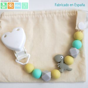 Sujeta chupete T-Rex